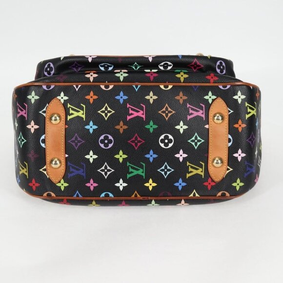 LOUIS VUITTON Monogram Multicolor Rita Tote Bag Black M40126 LV Auth 121294V - Picture 6 of 16